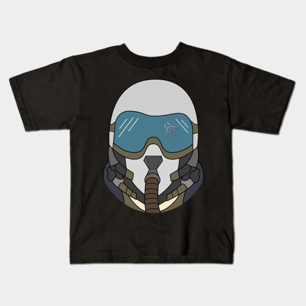 Fighter Jet Military Pilot Kids T-Shirt by samshirts